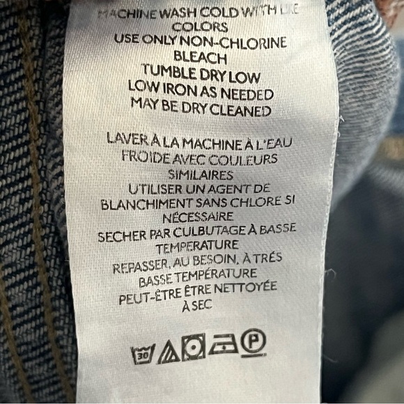 Women’s We The Free Light Wash Distressed Straight Leg Mom Jeans Size 25 - Picture 11 of 15